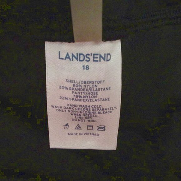 NEW Lands' End BUILT IN PANTY Swim Size 18 SHORT Board UPF Stretch HIGH WAIST 2 - Picture 4 of 7